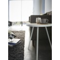 table basse ronde bout de canape blanche acier bois yamazaki tower