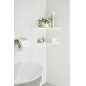 etagere murale d angle compacte gain de place blanc yamazaki