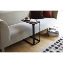 table d appoint bout de canape design bois metal noir yamazaki frame