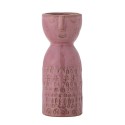 petit vase rose gres visage souriant bloomingville embla