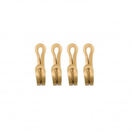 petits crochets pateres laiton dore house doctor HDYra set de 4