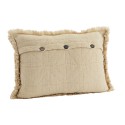 petite housse coussin coton uni beige sable madam stoltz