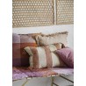 grand coussin carre a carreaux orange lin madam stoltz