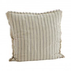 Grande housse de coussin rayures Madam Stoltz