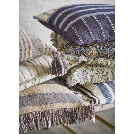 Grande housse de coussin rayures Madam Stoltz