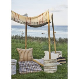 grand coussin raye lin beige jaune moutarde madam stoltz