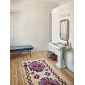 petit tapis style boheme hippie violet coton hk living