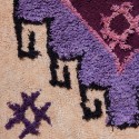 petit tapis style boheme hippie violet coton hk living