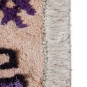 petit tapis style boheme hippie violet coton hk living