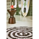 tapis rond original rebre noir blanc coton tufte hk living