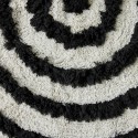 tapis rond original rebre noir blanc coton tufte hk living