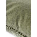 ib laursen housse de coussin carre velours vert olive 50 x 50 cm