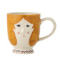 tasse a cafe peinte a la main visage femme bloomingville jaya tasse a cafe peinte a la main visage femme bloomingville jaya