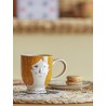tasse a cafe peinte a la main visage femme bloomingville jaya