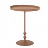 gueridon moderne orange metal bout de canape bloomingville