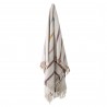 plaid blanc ecru rayures ton pastel coton bloomingville frey