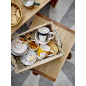 petite assiette peinte a la main visage femme fantaisie bloomingville