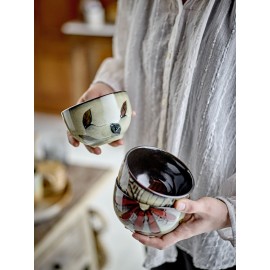 petit bol decore a la main bloomingville samran