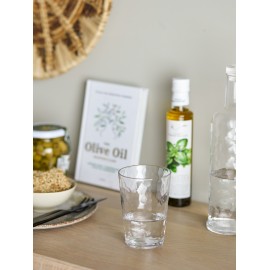 verre a eau texture relief bloomingville ellah