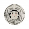 petite assiette peinte a la main fantaisie bloomingville carolin
