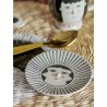 petite assiette peinte a la main fantaisie bloomingville carolin