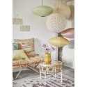 abat jour suspension papier oval plat beige sable madam stoltz