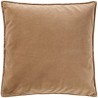 grand coussin carre velours marron clair cafe creme ib laursen