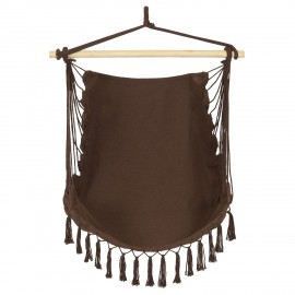 assise suspendue hamac tissu marron brun ib laursen