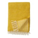 couverture laine agneau jaune saffran klippan velvet