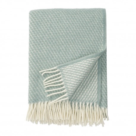 plaid laine vert d eau jade klippan velvet