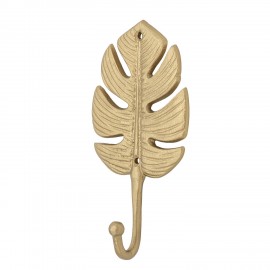 patere murale feuille dore aluminium bloomingville regitze