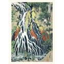 Affiche japonaise cascade The Dybdahl Waterfall