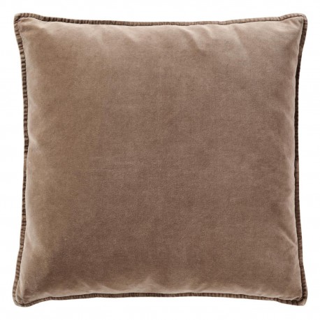 grand coussin velours carre cacao marron ib laursen