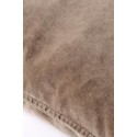 grand coussin velours carre cacao marron ib laursen