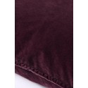 ib laursen housse de coussin carree velours aubergine 50 x 50 cm 6230-08