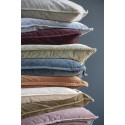 ib laursen housse de coussin carree velours aubergine 50 x 50 cm 6230-08