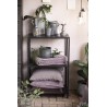 ib laursen housse de coussin carree velours aubergine 50 x 50 cm 6230-08