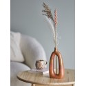 bloomingville vase deco pour fleurs sechees gres orange