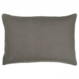 Housse de coussin rectangulaire lin gris IB Laursen 40 x 60 cm