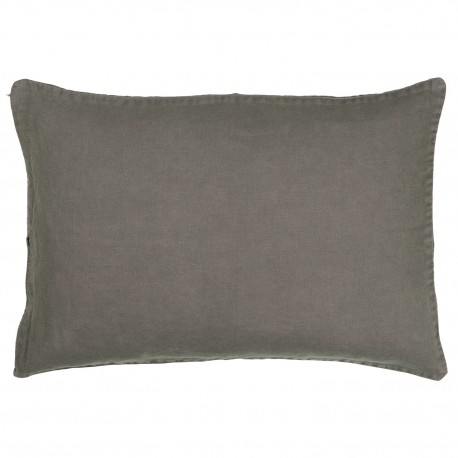 Housse de coussin rectangulaire lin gris IB Laursen 40 x 60 cm