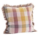 Grande housse de coussin carreaux coton Madam Stoltz