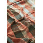 plaid a carreaux rouge coton recycle pompons madam stoltz