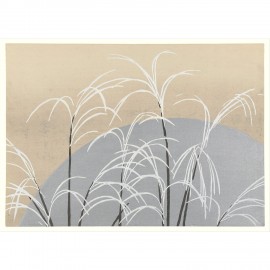 dessin japonais paysage hiver the dybdahl moon and winter grasses
