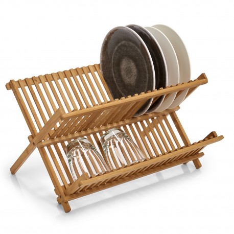 Egouttoir vaisselle en bambou zeller 42 x 35 x 27,5 cm