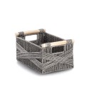 panier de rangement fibre tresse deco gris zeller