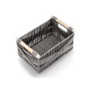 panier de rangement fibre tresse deco gris zeller