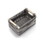panier de rangement fibre tresse deco gris zeller