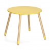 petite table enfants ronde jaune 2 petites chaises zeller