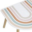 petite table enfants 2 chaises bois arc en ciel multicolore zeller