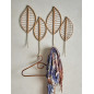 patere murale naturelle legere feuilles rotin bloomingville patere murale naturelle legere feuilles rotin bloomingville